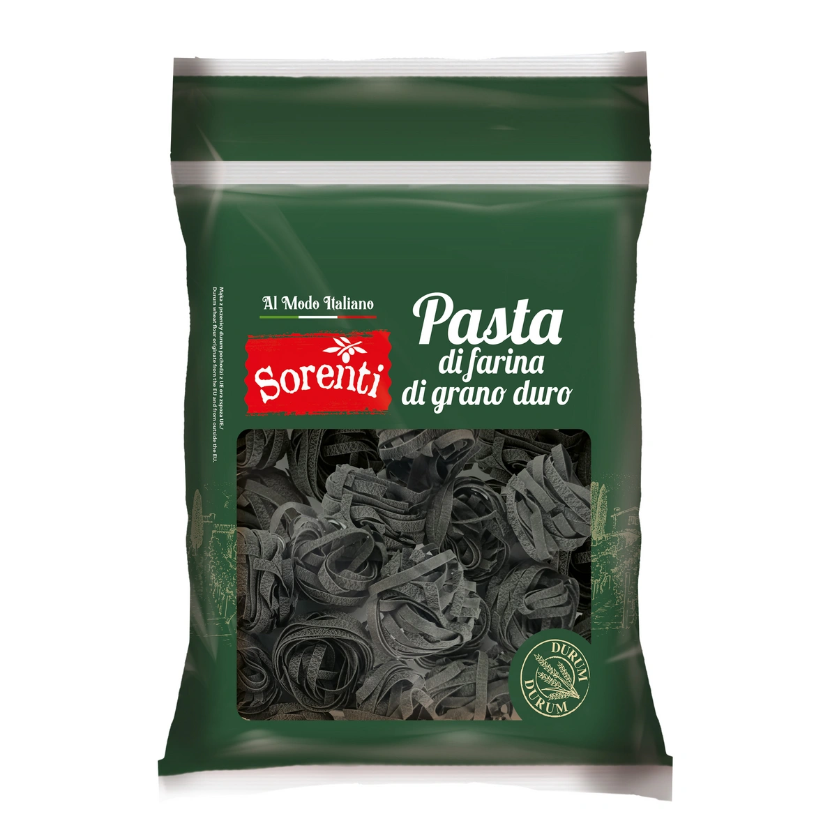 Makaron SORENTI Tagliatelle z sepią 1500g