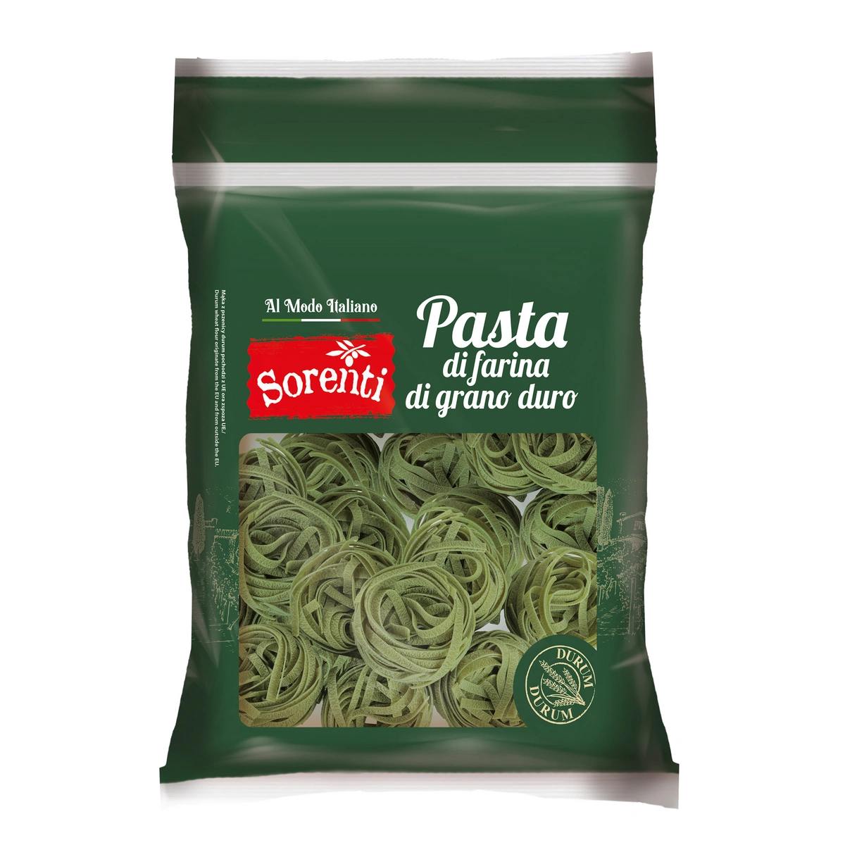 Makaron SORENTI Tagliatelle ze szpinakiem 1500g