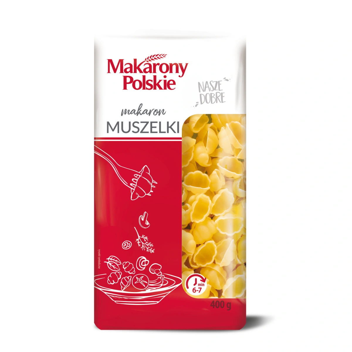 Makaron MAKARONY POLSKIE Muszelki 400g 18szt