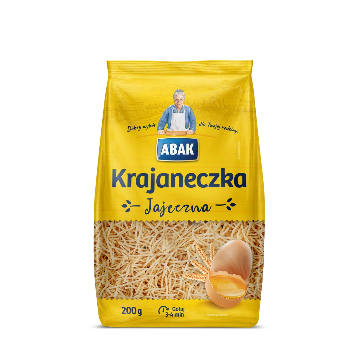 Makaron ABAK Krajaneczka jajeczna 200g