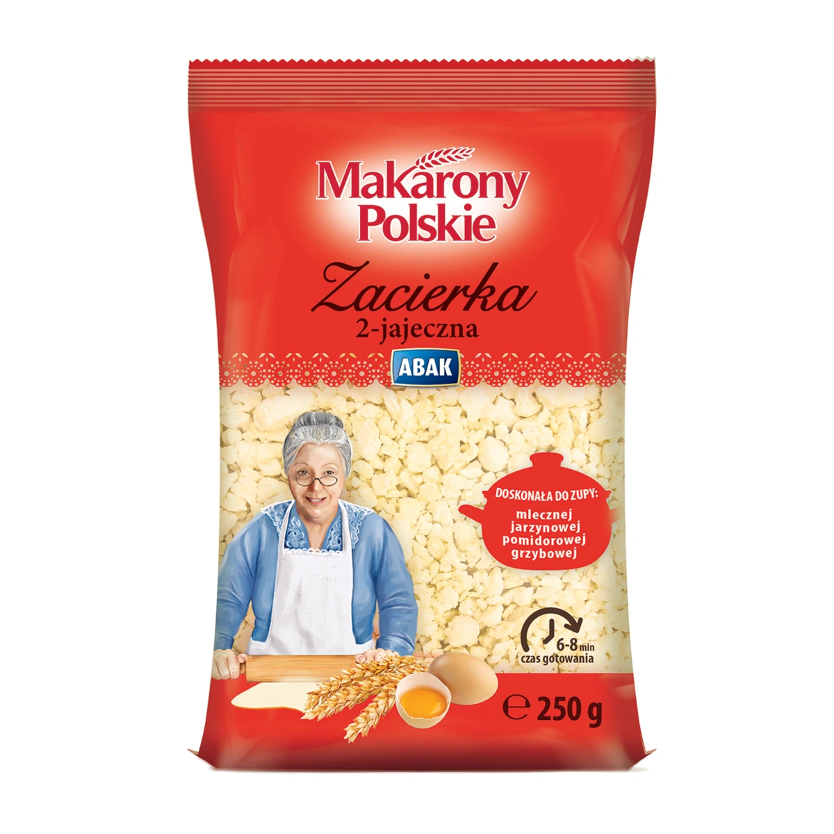 Makaron MAKARONY POLSKIE ABAK Zacierka 2-jajeczne 21szt