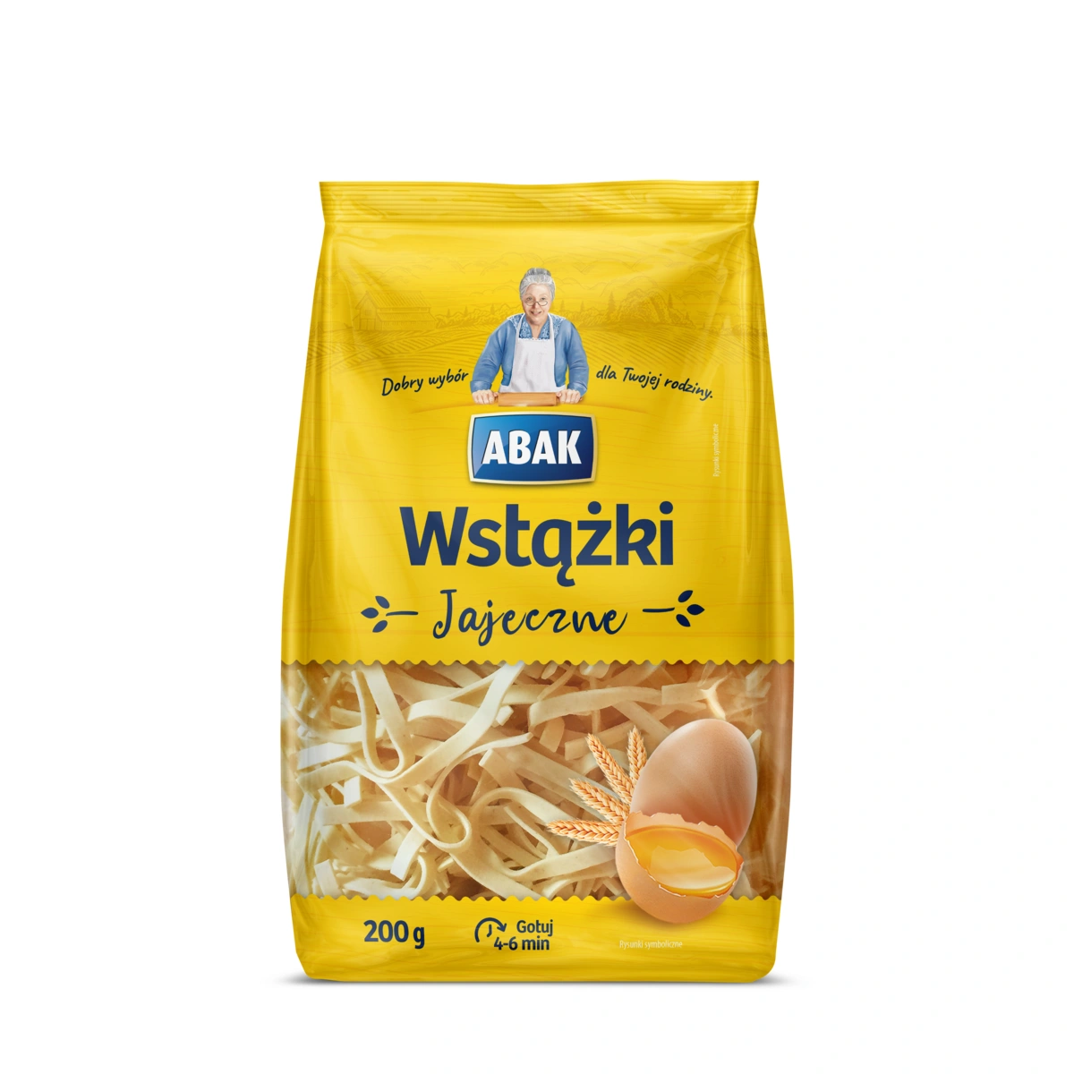 Makaron ABAK Wstążki jajeczne 200g
