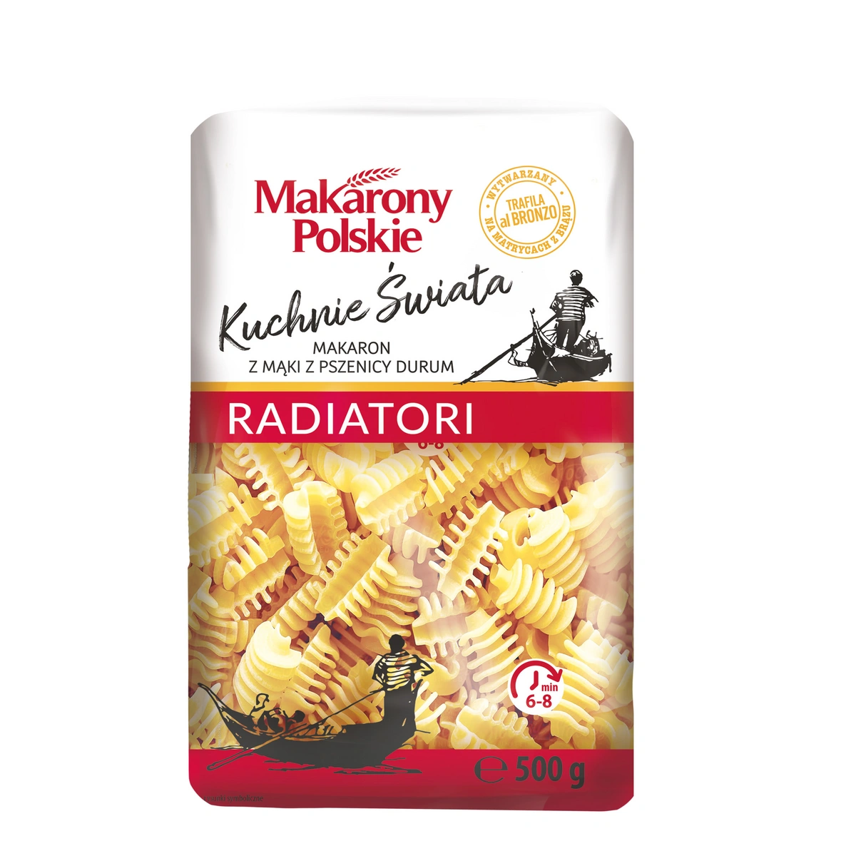 Makaron MAKARONY POLSKIE Durum Radiatori 500g 10szt