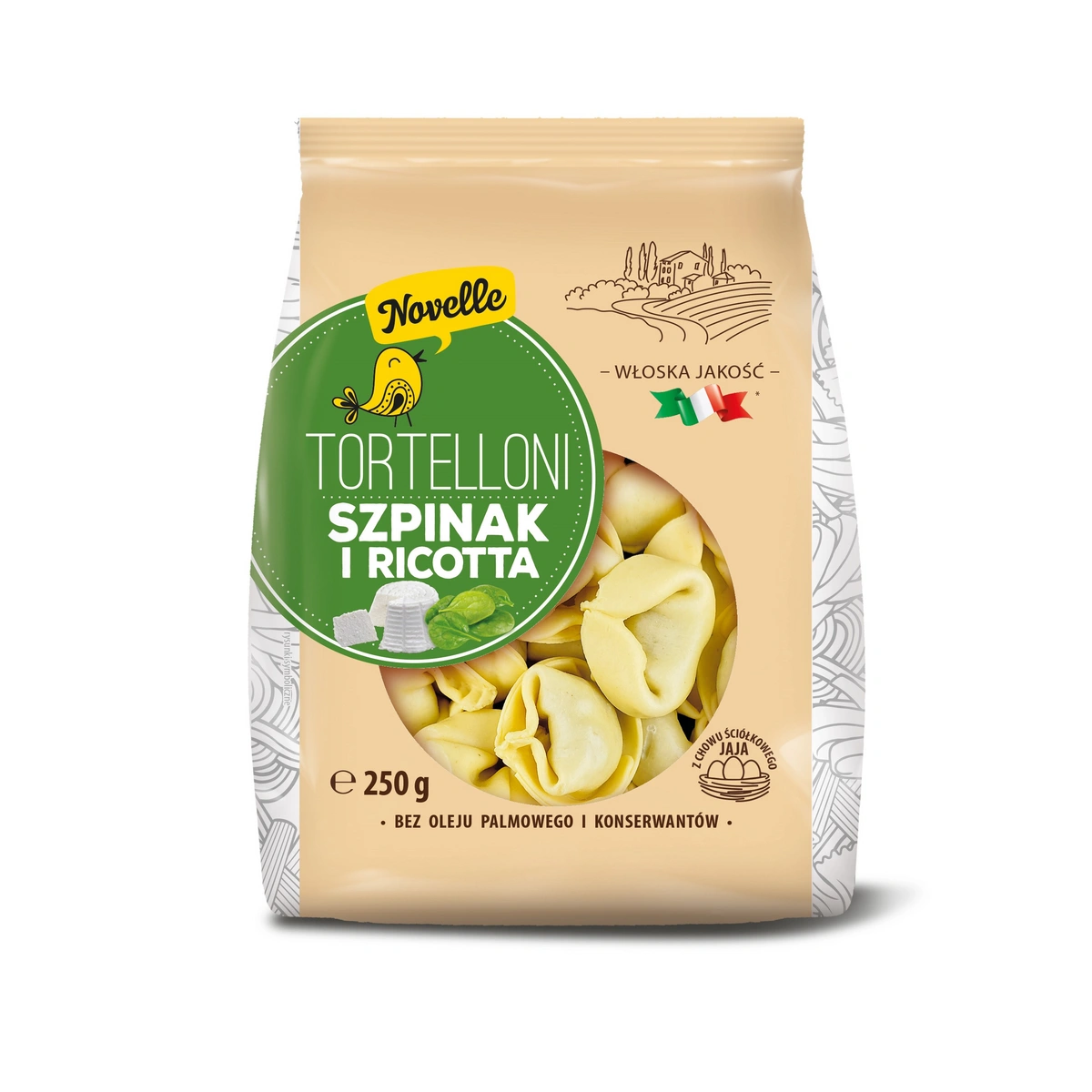 Novelle Tortelloni Szpinak i Ricotta 250 g