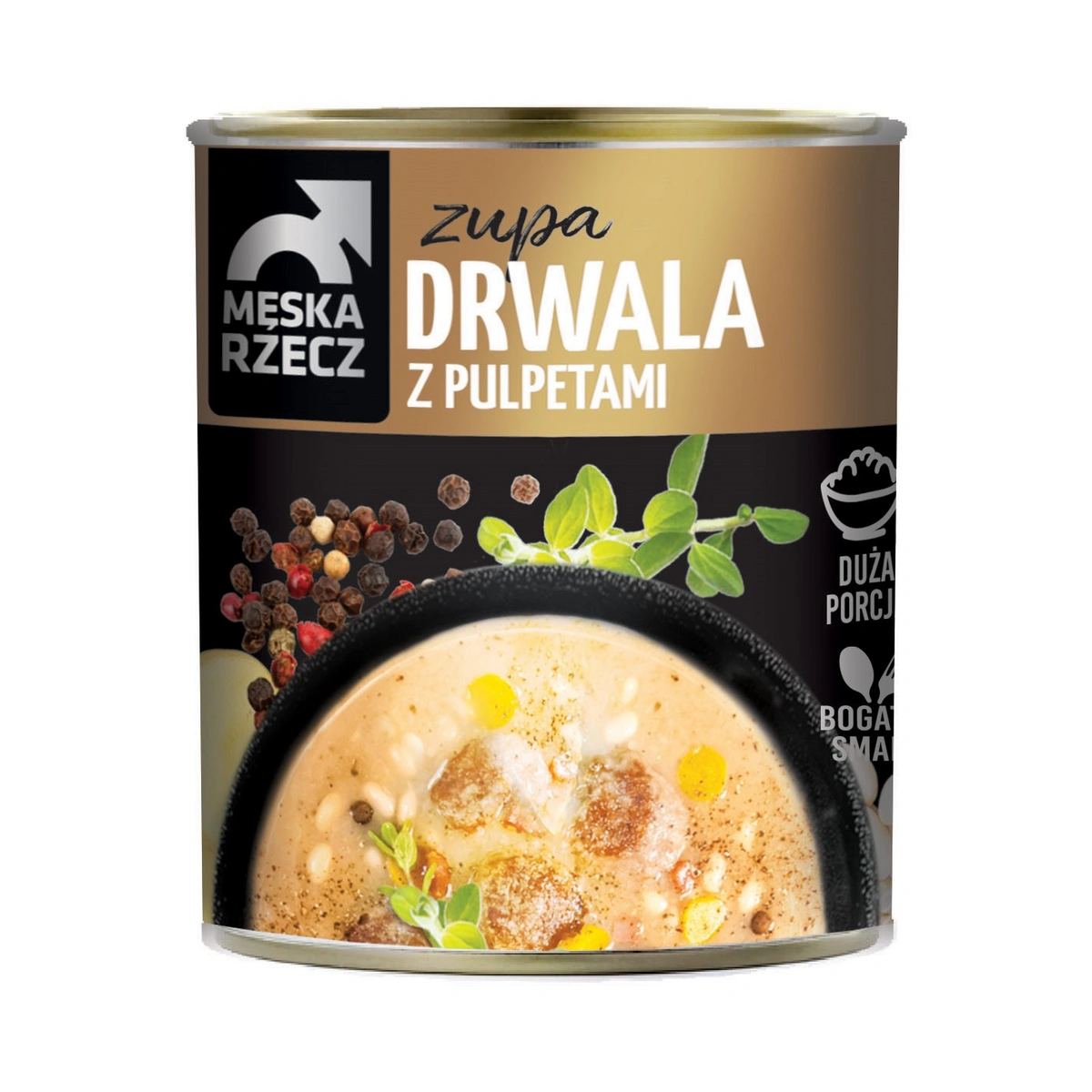 Męska Rzecz Danie gotowe: Zupa Drwala z pulpetami 830g